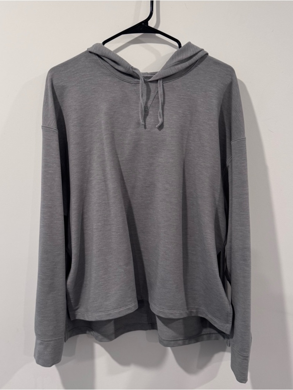 Nike Dri-FIT Light Gray Athletic Lightweight Yoga Hoodie Pullover Womens Medium